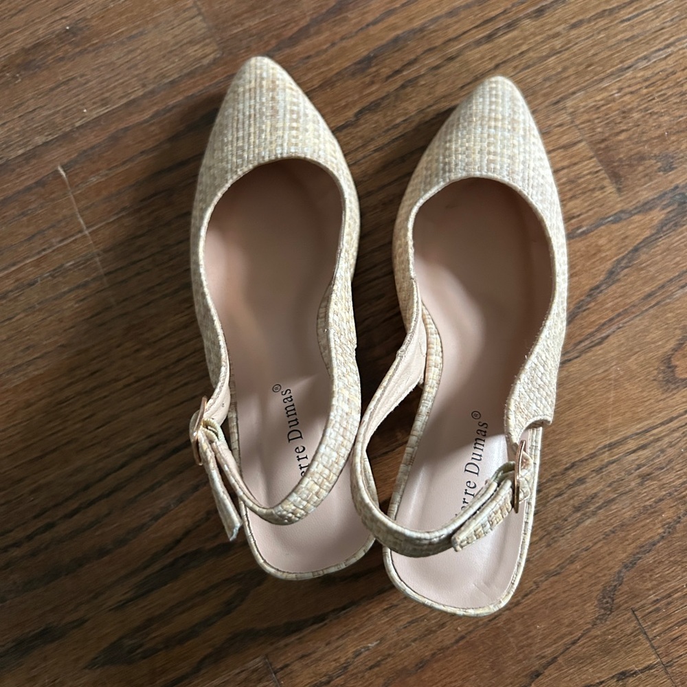 Cream Slingback Heels